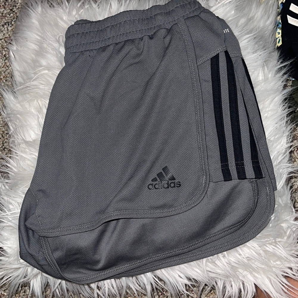 Grey adidas shorts